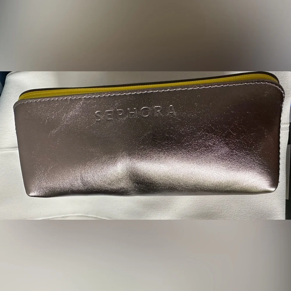 Sephora Shimmering Pouch with‎ Yellow Accent